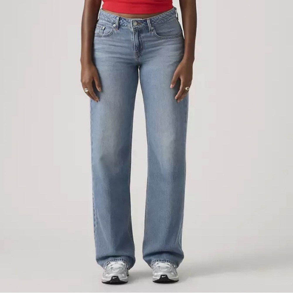Light Blue Wide-Leg Jeans
